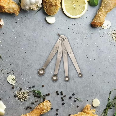 Mini Measuring Spoons Set, Small Stainless Steel Teaspoon for Cooking and Baking, Suitable for Tiny Amount of Dry or Liquid Ingredients and Spices...