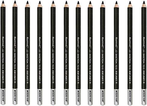 Sketch Pencil Charcoal Sketch Pencil Set, Pencil Core Hardness Medium - 12 pcs...