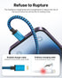 Aioneus iPhone Charger Cord 3ft 3Pack MFi Certified Lightning Cable Fast Charging Nylon Braided Phone Charger Cable Compatible with iPhone 14 13 P...