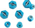 12mm Wheel Hex Hubs Drive Adapter 5mm Thick & Flange M4 Lock Nuts Aluminum for Redcat Axial HSP WLtoys Himoto RC Truck Model Car Upgrade Parts (Bl...