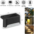 MAIXI Solar Deck Lights Outdoor, 8 PCs LED Solar Fence Lights Waterproof, Garden Decorative Solar Step Lights, LED Solar Lights for Patio Porch St...