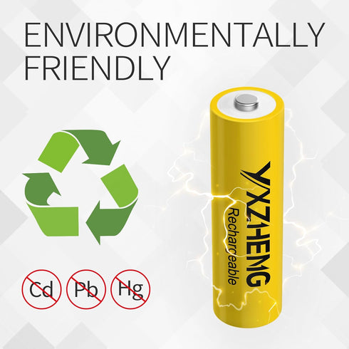 Batteries AA NiCd 600mAh 1.2V Rechargeable for Solar Garden Lights (16pcs AA)...