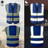 Reflective Safety Vest for Men Women with 5 Pockets and Zipper Front High Visibility Mesh Vest Hi Vis Construction Work Vest,Meets ANSI/ISEA Stand...