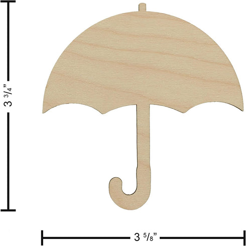Essentials By Leisure Arts Arts Flat Wood Shape 24pc Umbrella...