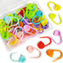 50 Pieces Colorful Knitting Markers Crochet Clips Crochet Pins Bulk Stitch Markers Locking Stitch Knitting Place Markers DIY Craft Plastic Safety ...