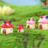 MAOMIA Resin Miniature Fairy Garden Mushroom House 4 Pcs Micro Landscape Garden Outdoor Decor Home Decoration Plant Flower Pots Ornaments...