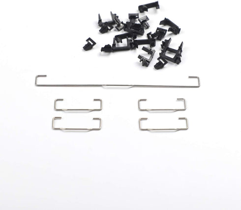 Costar Style Plate-mounted Costar Stabilizers Balancing Pole Raised Wire 6.25u 2u for MX Mechanical Keyboard Filco (Kit 1 for 60 87 keyboard)...