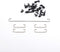 Costar Style Plate-mounted Costar Stabilizers Balancing Pole Raised Wire 6.25u 2u for MX Mechanical Keyboard Filco (Kit 1 for 60 87 keyboard)...