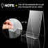6 Pack Display Stand with Ledge, Acrylic Book Display Stand Tablet Holder Easel Holder for Displaying Pictures, Books, Albums, Music Sheets, Noteb...