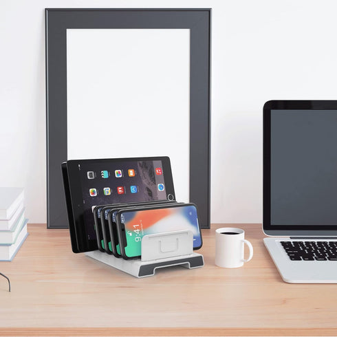 Unitek Adjustable Universal Multi Device Organizer Dock Stand Holder Compatible for iPhone, iPad, Kindle, Fire Tablet, Samsung Galaxy, Google Nexu...