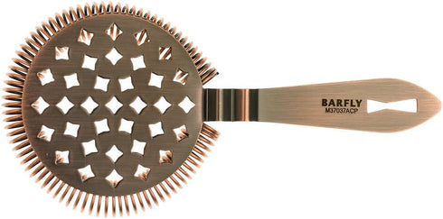 Barfly Classic Hawthorne Spring Bar Strainer, O/S, Antique Copper,M37037ACP...