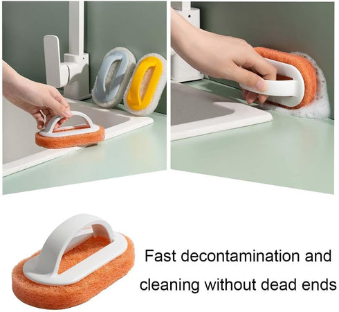 Sponges Kitchen Cleaning Supplies Dish Sponges for Washing Dishes Brush Multifunction Pot Scrub Brush Absorbent Scrubbing Dish Sponge Brush for Ho...