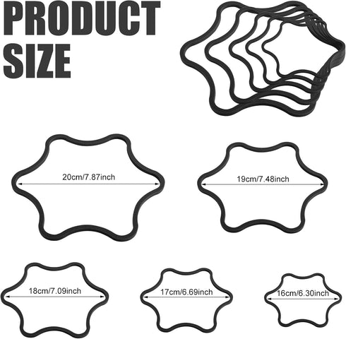 5pcs Aquarium Floating Plant Rings, Foam Floating Plant Corral Flower Shaped Betta Fish Feeding Rings Fish Tank Duckweed Food Ring for Interceptin...