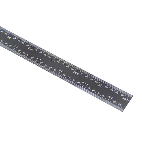 Metal Square Ruler Leathercraft Black Tempered Stainless Steel Measuring Square Ruler for DIY Leather Handmade Sewing Tools Measuring Supplies, Le...