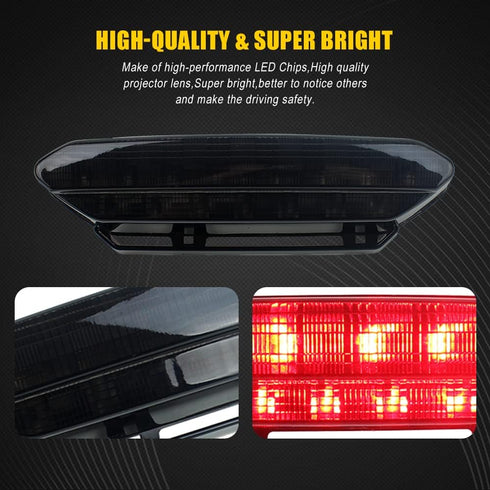 YFZ450 LED Tail Light Brake Rear Light for ATV 2006-2009 Yamaha yfz 450(Smoked 1pcs)...