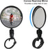 Cosmos 2 Pcs Bike Mirror Cycling Rear View Mirror HD Glass Convex Mirror 360 Degree Adjustable Rotatable Bicycle Handlebar Mirror Wide Angle Safet...
