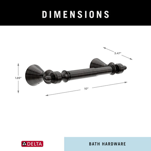 Delta VES50-VBR Vessona Wall Mount Spring-Loaded Toilet Paper Holder Bath Hardware Accessory in Venetian Bronze...
