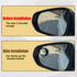 2 Pack Blind Spot Mirror, 2" Round HD Glass Convex Rear View Mirrors, 360° Wide Angle Side Rear View Mirror, Universal Exterior Accessories for Mo...