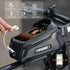 Bike Phone Holder Bike Frame Bag Bike Phone Holder Bag Touchscreen Bike Bag Phone Mount Bag Bike Cell Phone Bag for Men Compatible Phone Under 7.2...