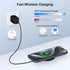 Samsung S24 Ultra Wireless Charger MagSafe Charger Fast 2Pack for Samsung Galaxy S24 S23 FE S22 S21 S20 Z Flip 5,15W Magnetic Charging Pad for iPh...