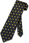 Vesuvio Napoli NeckTie BLACK w/YELLOW Polka Dots Design Men's Neck Tie...
