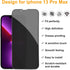 pehael [2+2 Pack iPhone 13 Pro Max Privacy Screen Protector with Camera Lens Protector Full Coverage Anti-Spy Tempered Glass Film 9H Hardness Upgr...