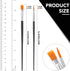 AROIC Small Paint Brushes Bulk,200 Pcs Nylon Hair Paint Brushes with Flat and Round Pointed Acrylic Paint Brushes,Craft Paint Brushes for Oil Wate...