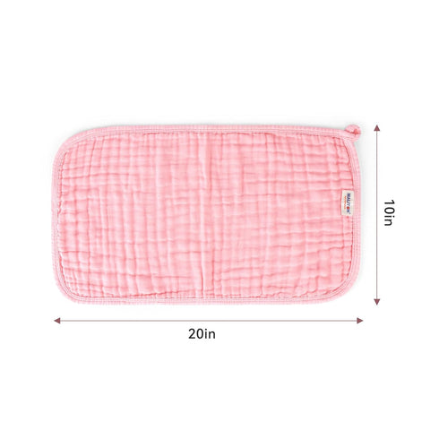 Maliton Muslin Burp Cloths for Baby Girl 6 Pack Large 20''x10'' 100% Cotton Burp Rags Absorbent and Soft 6 Layers Baby Burp Cloths Newborn Girl Es...