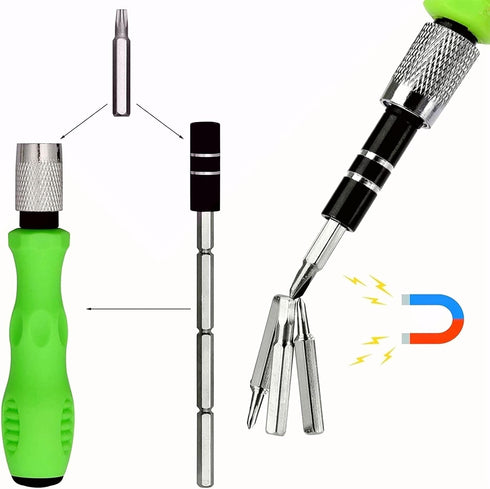 Precision Screwdriver Set Phone Repair Tool Kit, DIY Electronics Computer Repair Kit for camera ps4 laptop (Green)...