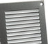 EUROPLAST 12x8 inch Vent Cover with Screen Mesh - Galvanised Register Vent Cover - Metal Air Return Grill - HVAC Vent Register for Home Improvemen...