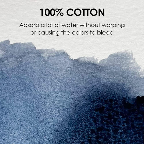 Grabie Watercolor Postcards, 100% Cotton, 24 Sheets, 4.1x5.9 Inches, 140lb (300gsm), Blank Note Cards for Watercolor Journal, Art Supplies for Tha...