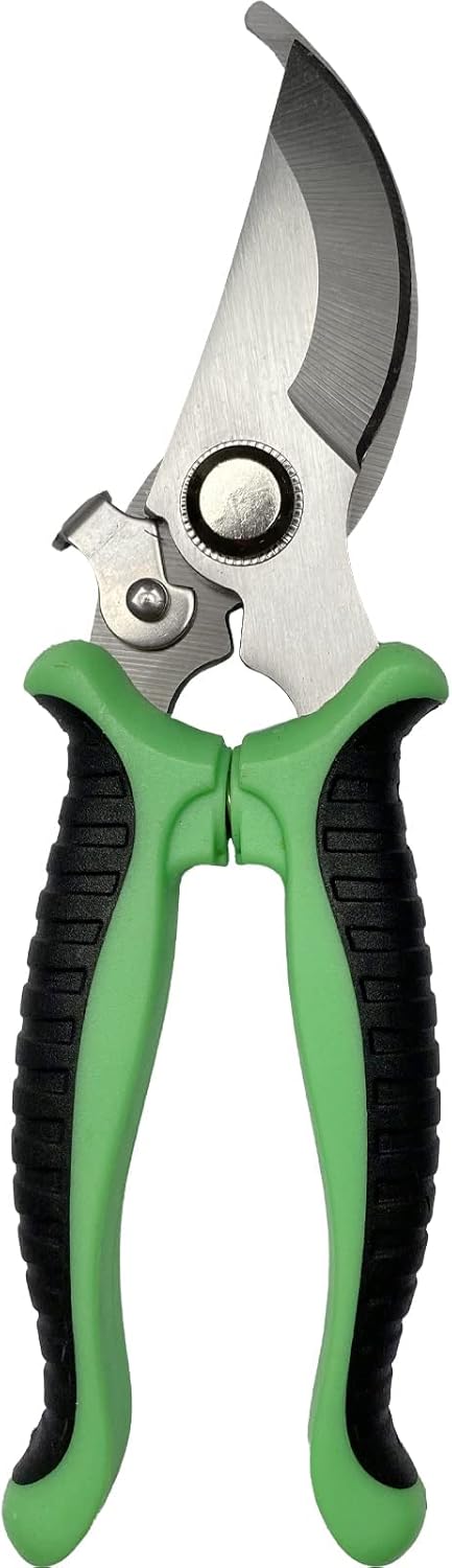 Garden Pruning Shears, Premium Multi-Function Antiskid Stainless Steel Floral Shears, Garden Clippers Hand Tools for Cutting and Trimming Bonsai, ...