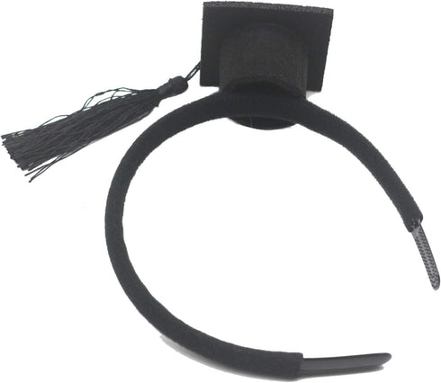 BinaryABC Graduation Hat Headband,Mini Bachelor Cap Headband,Graduation Party Supplies 2024,Graduation Decorations...