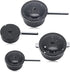 Dollhouse Kitchen Cookware Set, 4Pcs Miniature Metal Pots and Pans Dollhouse Decoration Accessories Kitchen Accessories Party Supplies for Dollhou...