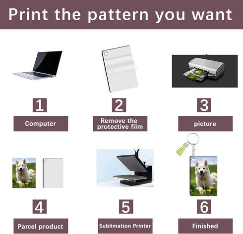15 PCS sublimation keychain blanks with Tassels Double Sided MDF sublimation keychains blanks bulk (WHITE, Rectangular)...