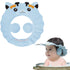 Baby Shower Cap Bathing Protection Adjustable Hair Washing Hat Silicone Bath Head Cap Visor Cap Waterproof Shampoo Cap Soft Bathing Hat for Toddle...