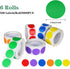 6 Colors 3000 Pieces Dot Stickers Color Code Circle Stickers Can Writing 1 Inch Office Supplies Stationery Sticker Garage Sale Stickers (6 Rolls, ...