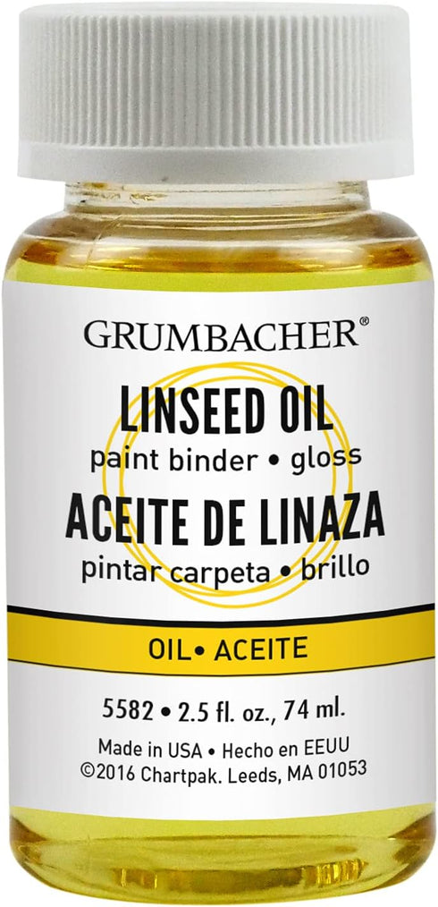Grumbacher Linseed Oil Medium for Oil Paintings, 2-1/2 Oz. Jar, #5582, Original version...