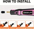Mini Cordless Rotary Tool Kit, 3-Speed Adjustable and USB Rechargeable with 41 Accessories for Sanding, Polishing, Drilling, Etching, Engraving, D...