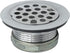 Duplex Flat Top Strainer Stainless Steel with Removable Flat Drainer, 1-7/8-2-1/4 Inch, Outdoor and Mobile Shower Strainer...