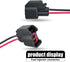 Pack-2 Automotive EV6 EV14 Fuel Injector Connector, Fuel Injector Pigtail Connector Plug Wire, Fuel Injector Connector with Wire, Universal EV6 EV...