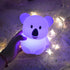 Koala Night Light for Kids Silicone Bedside Bedroom Lighting, Baby Nursery Light Sleeping NightLights, Color Changing Lamps - Eye Caring, Adjustab...