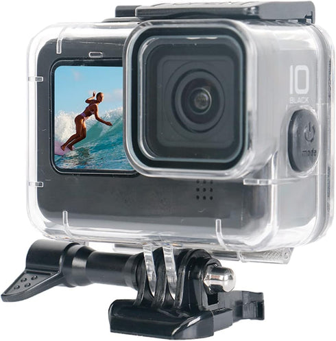 Waterproof Housing Case Dust-Proof for Go pro Hero 12/11/10/9 Black Rubber Buttons 40M Waterproof Case Diving Protective Housing Shell with Mount ...