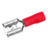 200 Pcs Red Female Quick disconnects Vinyl Insulated Spade Wire Connectors, Electrical Crimp Terminal 22-16 AWG (6.3mm)...