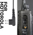 Walkie Talkie Earpiece Compatible with Motorola Single Wire Headphone Mic Earhook Headsets 2.5mm+3.5mm 2-Pin Two Way Radio Earpiece with PTT Black...