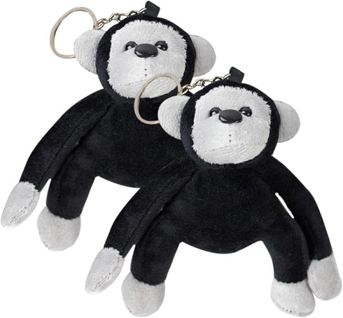 2pcs Orangutan Keychain Stuffed Monkey Plush Monkey Keyrings Gorilla Keychains Plush Animals Keychains for Backpacks Monkey Stuffed Animal Plush G...