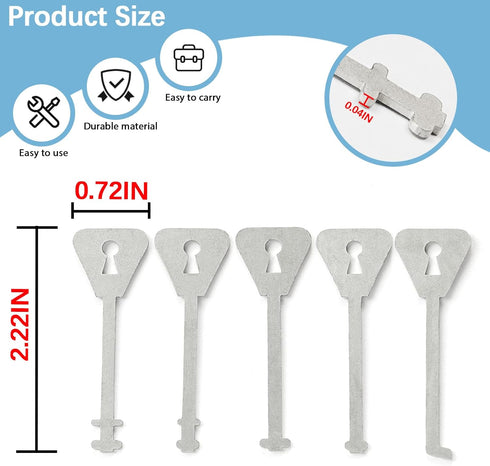 5pcs Cabinets Repair Kits Emergency Pocket Toolset?Silver?...