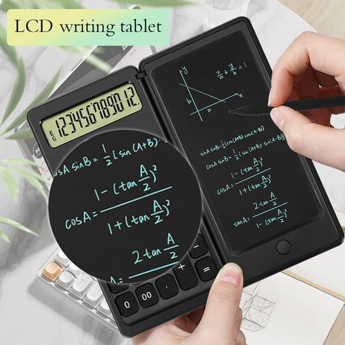 Calculator?calculators Desktop with Writing Screen, Large Display, and Quiet Design - Ideal for Students and Office Workers (Black)...