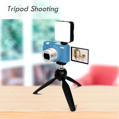 Rieibi ZV-1F Case, Soft Silicone Protective Case for Sony ZV1F/ZV-1M2/ZV-1 Mark II Vlog Camera, Lightweight ZV1F Case - Blue...