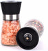 Salt and Pepper Grinder Shakers Set Spice Mill Refillable Grinders (2.5 inches x 5.1 inches)...
